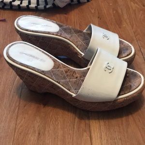 Chanel wedges